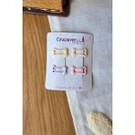4'lü Minik Sevimli Kemik Şeklinde Kız Bebek Çıtçıt Toka 2.5cm - Soft Renkli Çıt Çıt Yan Saç Tokası - Tek Ebat