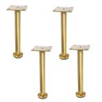 4'lü Paket Ayarlanabilir Metal Yatak Destek Ayakları 1032 cm Ağır Hizmet Yedek Ayakları Yatak Çerçevesi Kanepe ve Dolap Yüksekliği Ayarlanabilir (Altın 23 cm/9,1 inç)