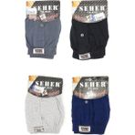 4'lü Paket Seher Yıldızı Erkek Havlu Bel Boxer - Karışık - XL