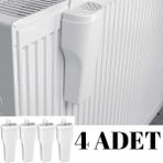 4'lü Panel Kalorifer Suluğu Seti, Nemlendirici Petek Suluğu - Seçenek 1 - Antrasit