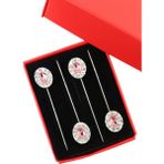 4lü Pembe Kristal Taşlı Eşarp Iğnesi. Şal Iğnesi. Türban Iğnesi. Başörtü Iğnesi. Eşarp ve Şal Iğnesi - -- - 1 Adet