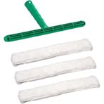4lü Set 3 Adet Mikrofiber 45cm BüyükBoy Cam Silme Peluşu Köpürtme Bezi 1 Adet Cam Peluş Aparatı 45cm