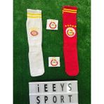 4'lü Set Beyaz ve Sarı Kırmızı Renk Standart Beden Çocuk Uzun Tozluk Çorap + Bileklik - Sarı - Kırmızı
