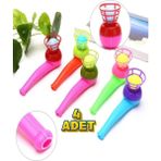 4'lü Set Oyuncak Saksafon Popit Pipet Top Üfleme Oyunu Eğitici Oyuncak