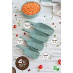 4'lü Set Plastik Erzak Kürek Seti Mint