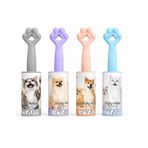 4’lü Set Tüy Toplama Rulosu, 60 Yapraklı Güçlü Yapışkan Sticky Roller, Pati Tasarımlı Sap, Kedi Köpek Tüyü Temizleyici, Kıyafet Koltuk Halı ve Araç İçi İçin (20 cm)