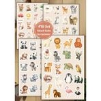4'lü Tatlı Hayvan Sticker Set D00025 - 1 Adet