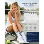 4’lü Unısex Tenis Çorap Set, Kadın Çorap Yazlık, Erkek Tenis Çorap, Kadın Çorabı Yazlık, Kadın Çorabı Koton, Kız Çorabı, Bayan Çorapları (39-41)