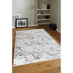 4m2-6m2 Bambu Tarz Modern Sık Dokuma Halı Salon Oturma Odası Mutfak Halısı Antialerjik Gri Beyaz
