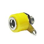 4mm Born Jak Dişi Soket Mini Boy Sarı Banana Jack Uyumlu