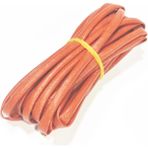 4mm H Class Cam Elyaf Örgü Silikon İzoleli Makaron 5 Metre, Çalışma -60/+250 Derece