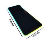 4mm Kalın Rgb Siyah 800 X 300 Mm Gaming Oyuncu Gamer Mousepad VOLL Arena - ULTRA PARLAK 13 MOD - Elektronik Bilgisayar