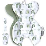 4moms RockaRoo ve MamaRoo Çok Hareketli Bebek Salıncağı ile Uyumlu, Yenidoğan için Bebek Yastığı, Yumuşak ve Havalı File Kumaş, Ters Çevrilebilir Tasarım, Baş ve Vücut Destekli Yenidoğan Ekleme,