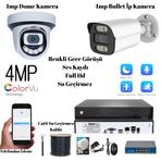4Mp İp Kamera Seti 4’lü 6’lı 8’li 12’li Kamera Sistemi Full HD - Gece Görüşlü - Hareket Algılamalı 500Gb - 4 Kanal Nvr Kayıt Cihazı ve Poe Switch - 100 Metre Cat6 Poe Kablo - 16 Adet Anunnaki ip Kamera Ses Kayıtlı 4 Warm Led Metal Kasa 4Mp Poe Su Geçirmez
