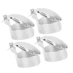 4pc Otomatik Mum Snuffer, Çapı Ayarlanabilir Çubuk Snuffers Mum Snuffering Klips İsveçli Söndürücü Yüzük Güvenliği Alevleri Çıkarma Için Snuffing (SILVER)