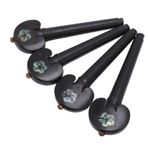 4pcs Ahşap çello mandalları, Abanoz çello mandalları 4/4 3/4 Boy çello enstrümanı, Viyolonsel Için Değiştirme Seti Doğru Tasarım, Uzun Servis ömrü, Kolay Kurulum
