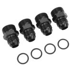 4pcs o Halka Erkek Yakıt Rayı Adaptörü, 1500psi o Yüzük Yakıt pompası adaptörü, Yakıt rayı, yağ Soğutucu, Yakıt basınç regülatörü, Yakıt Filtresi Için (10an orb ila 8an)