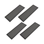 4pcs PVC Manyetik Zemin Kayıt Ev Duvar Tavan Zemini İçin Havalandırma Mesh Filtresi Enkaz Zemin Kayıt Havalandırma Kapağı Mıknatıs Ağı, Aşınma Kanıtı, Gözyaşına Dayanıklı, Güvenilir, (BLACK)