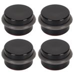 4pcs Silindirik Kapı Durdurucu Etki Sessiz Zemin Kapı Durdurucu Plastik Siyah Tutucu Yatak Odası Ofis Otel Silindirik Stoppercylindrical Flooeftercifter Drilling