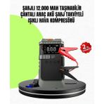4’ü 1 Arada Powerbank Özellikli Araç Akü Şarj Takviye Cihazı - EMTHBA7822-3010