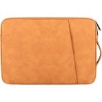 4U Sky 14.1 15.4 Inç Pu Deri Laptop Çantası Darbeye Dayanıklı Notebook Çantası msı (Yurt Dışından) - 38x28x3 - Haki