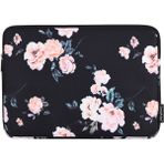 4U Sky Çiçek Baskılı Ultra Ince Koruyucu Laptop Kılıfı Bilgisayar Notebook Çantası /14 Inç Laptop (Yurt Dışından) - 31x22x3 - Siyah
