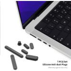 4U Sky MacBook Pro 14 Inç (2021) A2442 (Abd Versiyonu) Mat Kaplama Sert Pc Laptop Kapağı + Tpu Klavye Kaplaması + Silikon Toz Tıkaçları-Bebek Mavisi Için (Yurt Dışından) - 36x25x3 - Açık Mavi