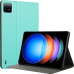 4u Sky Xiaomi Pad 6s Pro 12.4 Anti Drop Pu Deri Çevirin Tablet Kılıfı (Yurt Dışından) - Yeşil