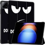 4u Sky Xiaomi Pad 6s Pro 12.4 Deri Üç Katlı Stand Desen Baskı Bana Dokunma Tablet Kılıfı (Yurt Dışından) - Renkli