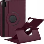 4u Sky Xiaomi Pad 6s Pro 12.4 Döner Stand Pu Deri Elastik Bantlı Pc Tablet Kılıfı (Yurt Dışından) - Mor
