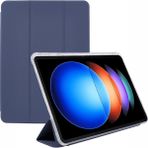 4u Sky Xiaomi Pad 6s Pro 12.4 Üç Katlı Standı Deri Kalem Yuvası Tablet Kılıfı (Yurt Dışından) - Mor