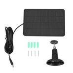 4W Güneş Paneli Güç Kaynağı 5V Siyah IP65 Su Geçirmez Güneş Panelleri Fan Işıkları Için Şarj Kartı