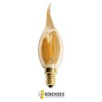 4W RUSTİK LED KIVRIK BUJİ AMPÜL E14 - AMBER