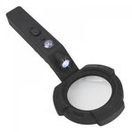 4x El Büyüteç 7 Led Aydınlatma Açık İşlevli Pusula Uv Led
