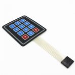4x3 Membran Keypad 12 Buton Matrix Tuş Takımı