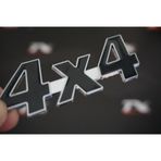 4X4 Arazi Suv Pickup Bagaj Krom Metal 3M 3D Yazı Logo Amblem (548522959)