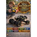4X4 Kumandalı Rock Crawler 1:12 Off Road Araba 2.4Ghz Şarjlı Uzaktan Kontrollü Jeep
