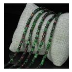 4X4 MM Faset Kesim Ruby Zoisit ( Anyolit ) Taşı Dizi - DZ3057