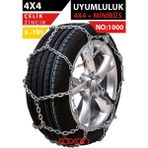 4x4 x Tipi Kar Zinciri NO:1000 – Çelik | Güçlü Tutuş & Kış Koşullarına Uyumlu