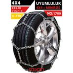 4x4 x Tipi Kar Zinciri NO:1700 – Çelik | Güçlü Tutuş & Kış Koşullarına Uyumlu