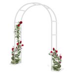 4x8x1ft Bahçe Kemeri Metal Bitki Tırmanma Düğün Kemer Dekorasyonu Ağır Hizmet Çardağı Pergola Kafes Çiçek Bitki Balonları Rafı 4x8x1ft 4x8x1ft (280x220x40CM/1.8x2x1 ft)