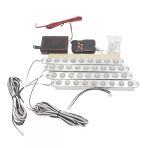4X9 Ledli Panjur için Çakar Lamba Kırmızı/Beyaz-Mavi/Beyaz 54W /Lapa182-1