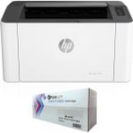 4ZB78A Laserjet 107W Lazer Yazıcı Sınırsız Chipli ve Tam Dolu Pluscopy Tonerli - Beyaz