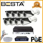 5 1440P 8 Kameralı Ip Poe Güvenlik Seti