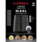 5.5l Yağsız Fritöz Airfryer Siyah, Sağlıklı ve Pratik Pişirme Cihazı - Ahşap