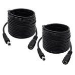 5.5mm x 2.5mm DC Güç Uzatma Kablosu, 2'li Paket 10FT 5.5x2.5mm Uzatma Kablosu Erkek - Dişi Tak Jack Güç Kaynağı Adaptörü Kablosu Güvenlik Kamerası CCTV Gözetim LED Şerit DVR Yönlendirici