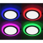 5-9-16-24 Watt Çift Renkli Led Panel Spot Lamba Armatür beyaz-pembe