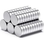 5 Adet 10X1MM Yuvarlak Neodyum Mıknatıs Güçlü Dayanıklı Magnet Nikel Kaplama ( Lisinya )
