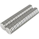 5 Adet 10X2MM Yuvarlak Neodyum Mıknatıs Güçlü Magnet Nikel Kaplamalı ( Lisinya )