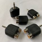 5 adet 2 RCA DİŞİ to 3.5mm Aux Stereo DÖNÜŞTÜRÜCÜ JAK JACK ÇEVİRİCİ